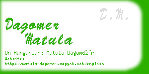dagomer matula business card